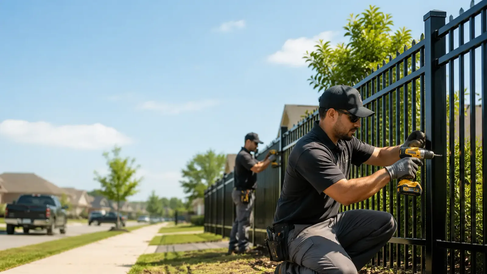 Metal Fence Installation in League City, TX